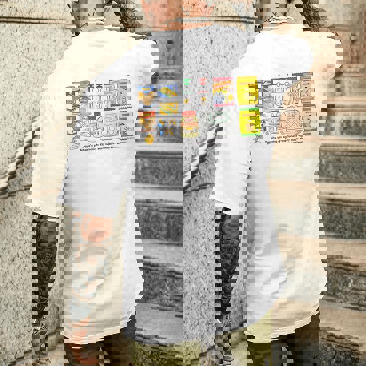 ぐでたま Supermarket メンズTシャツ バックプリント 彼への贈り物