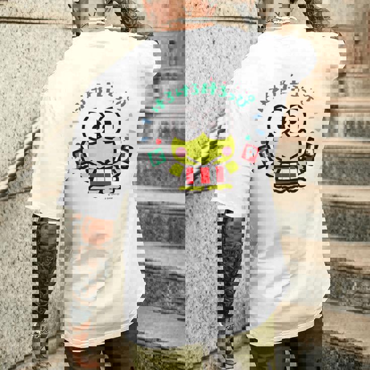 けろけろけろっぴ はたあげ ライトカラー メンズTシャツ バックプリント 彼への贈り物