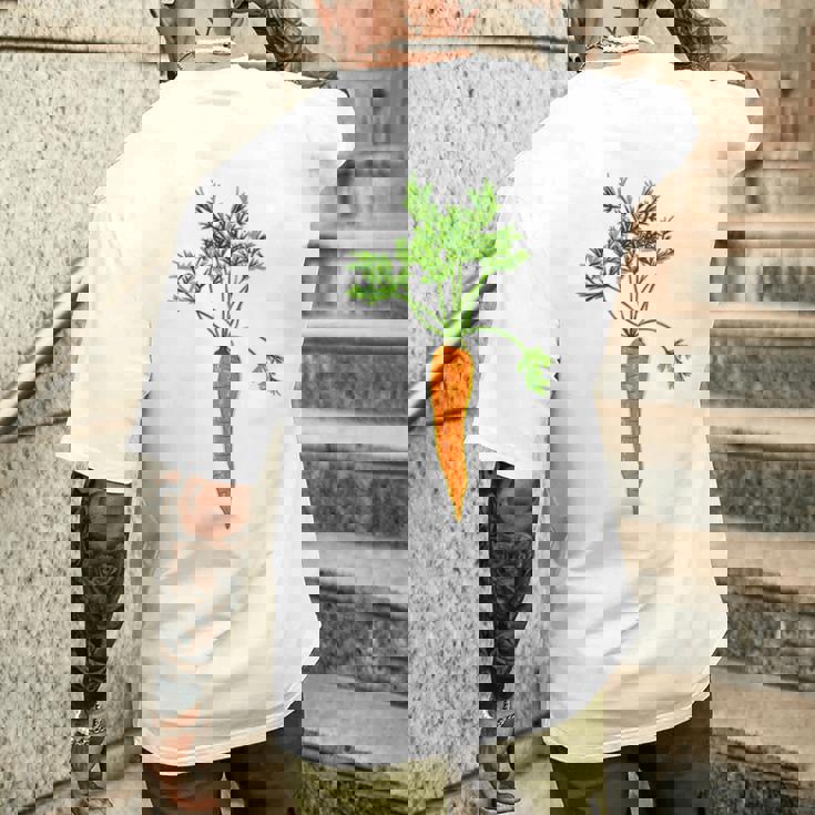 にんじん 園芸 野菜 メンズTシャツ バックプリント 彼への贈り物