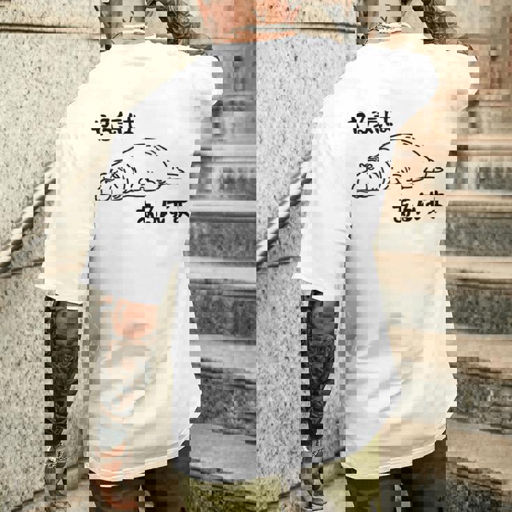 やる気はあるんすよ カバ ジョーク かわいい 動物好き ギャグ好き ジョーク好き ギャグ おもしろ ネタ メンズTシャツ バックプリント 彼への贈り物