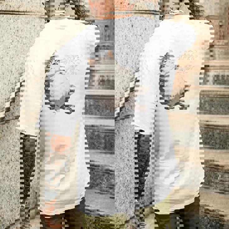 わがままボディ 猫 ねこ 太ったねこ ぽっちゃり 好ねこき かわいい おもしろ 面白い メンズTシャツ バックプリント 彼への贈り物