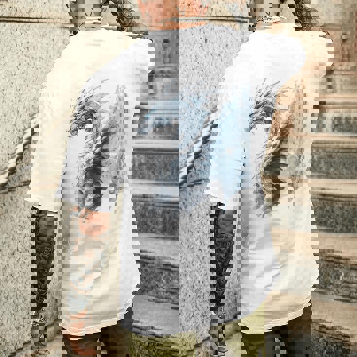 アイスドラゴン グラフィック 神話アート アイスドラゴン メンズTシャツ バックプリント 彼への贈り物