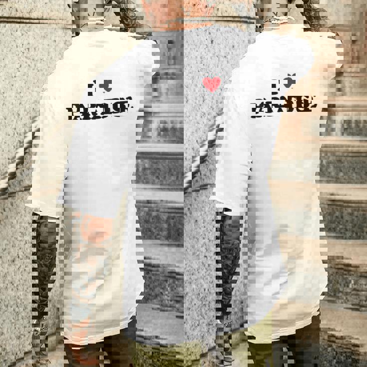 アイ・ハート Usa シティ-アイ・ラブ・パラダイス メンズTシャツ バックプリント 彼への贈り物