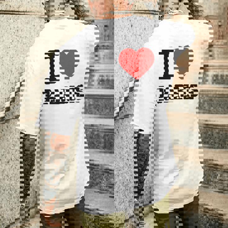 アイ・ラブ・パリ メンズTシャツ バックプリント 彼への贈り物