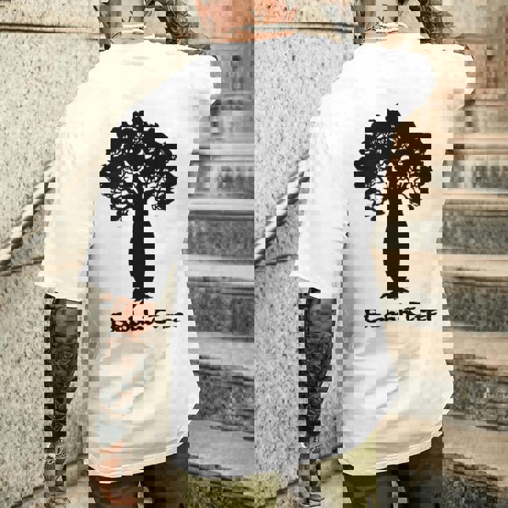 アフリカのバオバブの木 メンズTシャツ バックプリント 彼への贈り物