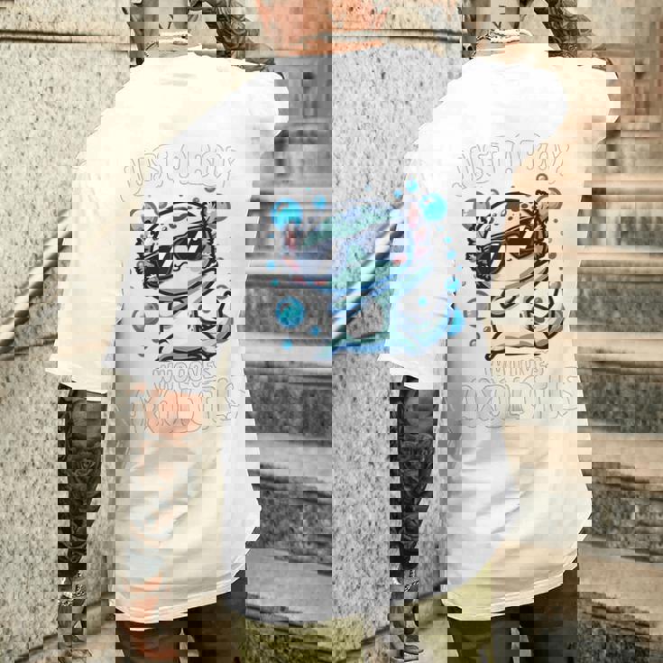 アホロートルを愛するjust A Boy メンズTシャツ バックプリント 彼への贈り物