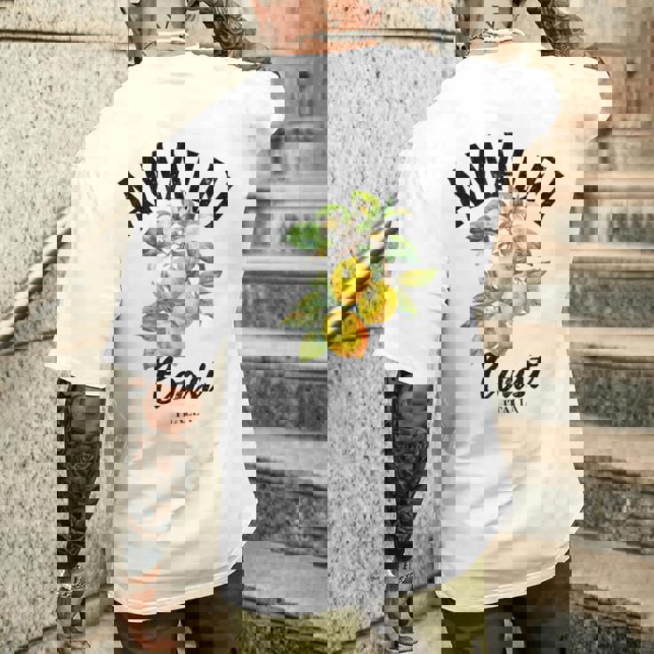 アマルフィ海岸レモン イタリア メンズTシャツ バックプリント 彼への贈り物