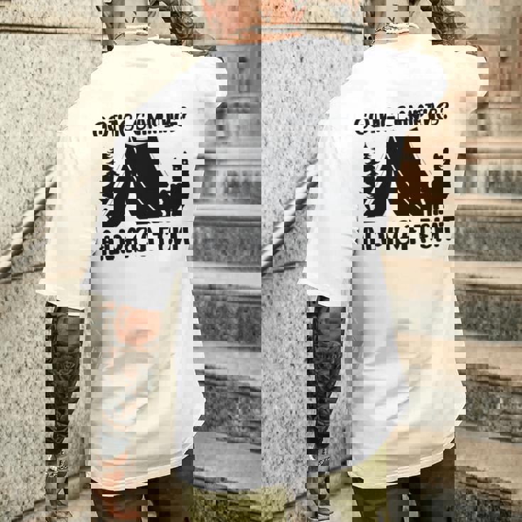 アルパカ キャンプ 恋人 テント キャンパー 行楽 キャンプ アルパカ 長袖tシャツ メンズTシャツ バックプリント 彼への贈り物