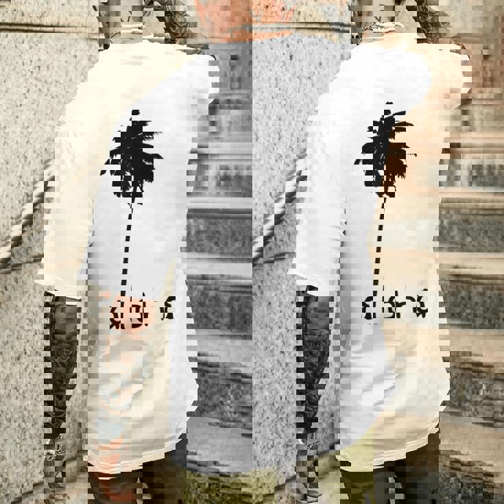 アロハ ハワイ ハワイアン ヤシの木 メンズTシャツ バックプリント 彼への贈り物