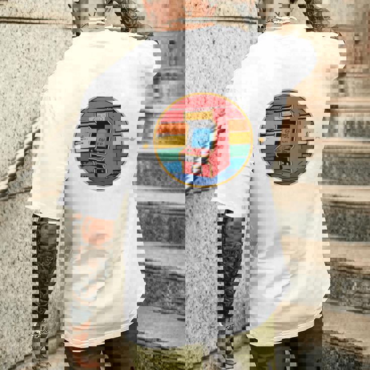 アーケード ゲーマー ビデオゲーム レトロ ゲーマー 長袖tシャツ メンズTシャツ バックプリント 彼への贈り物