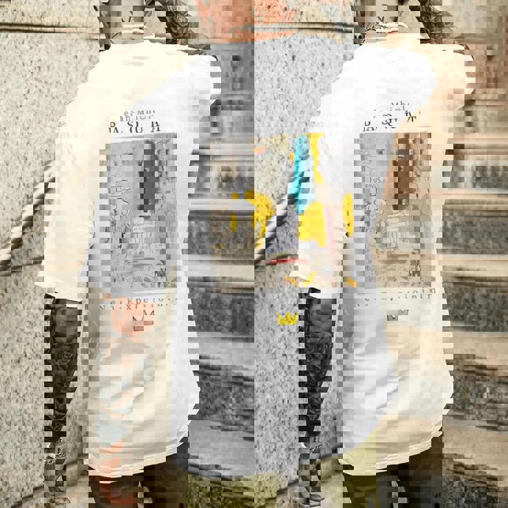 アーバン、ストリートウェア、グラフィック、バスキア、アート、抽象 メンズTシャツ バックプリント 彼への贈り物