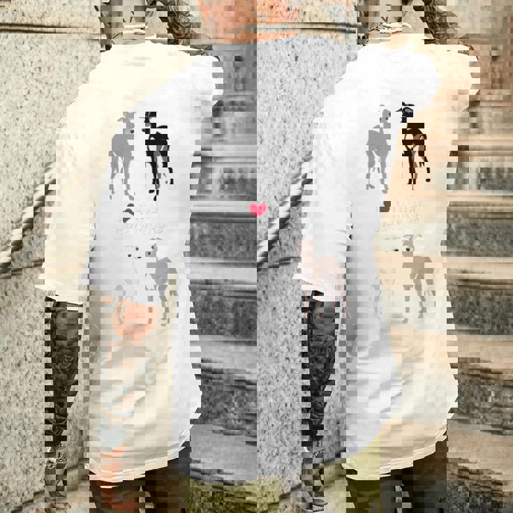 イタリアン・グレイハウンドが大好き メンズTシャツ バックプリント 彼への贈り物