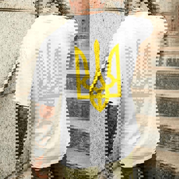 ウクライナ大統領 ヴォロディーミル・ゼレンスキー トライデントミリタリー メンズTシャツ バックプリント 彼への贈り物