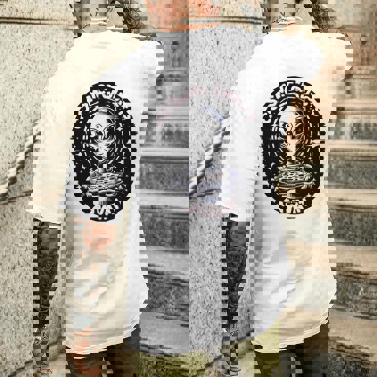 エイリアンピザオファー 宇宙の地殻が待っている 長袖tシャツ メンズTシャツ バックプリント 彼への贈り物