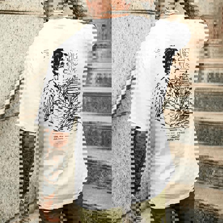 オスカー・ワイルド At Work By オーブリー・ビアズリー 1893 メンズTシャツ バックプリント 彼への贈り物