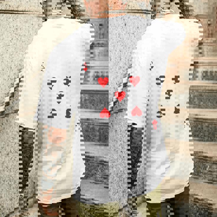 オリジナル ハロウィン トランプ コスチューム 不思議の国のアリス メンズTシャツ バックプリント 彼への贈り物