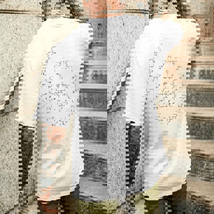 カタカムナウタヒ 7首 カタカムナ ウタヒ グッズ 日本 縄文時代 古代文字 神代文字 スピリチュアル メンズTシャツ バックプリント 彼への贈り物