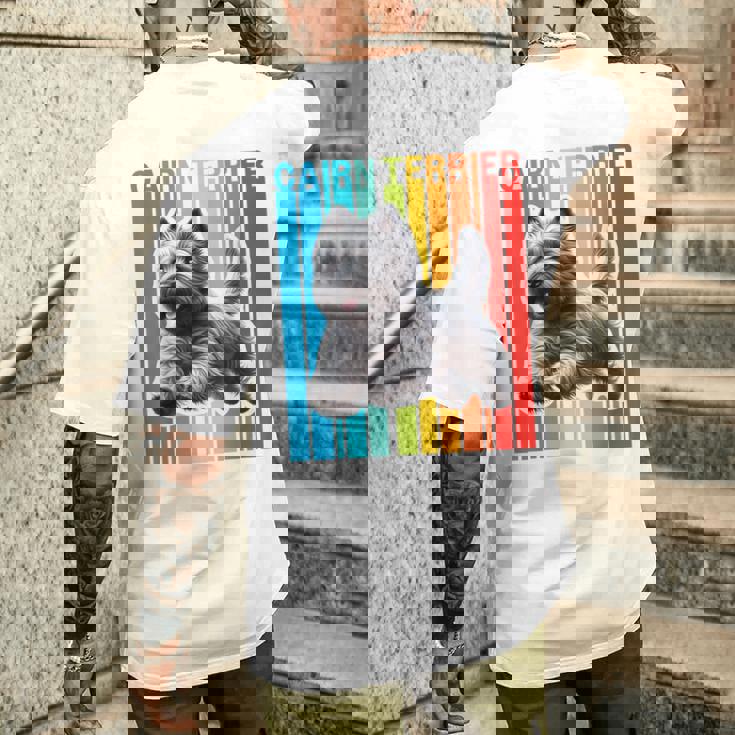 カラフル ケアンテリア メンズTシャツ バックプリント 彼への贈り物