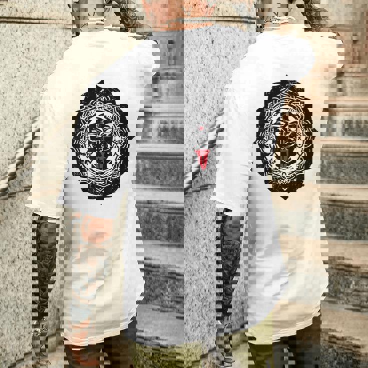 カーリー ヒンドゥー教 神 女神 インド 聖なるヨガ プージャ カーリー メンズTシャツ バックプリント 彼への贈り物