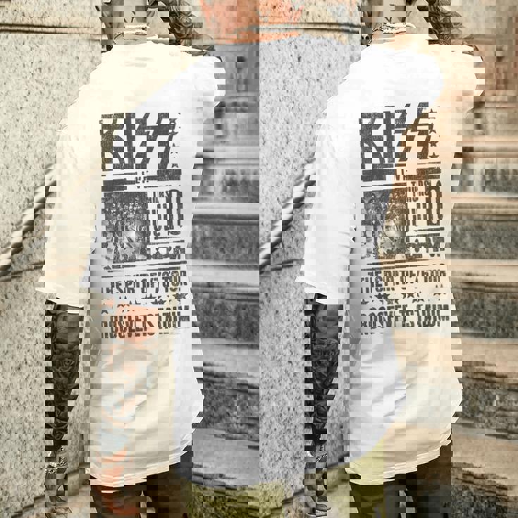 キッス Kiss Roosevelttadium メンズTシャツ バックプリント 彼への贈り物