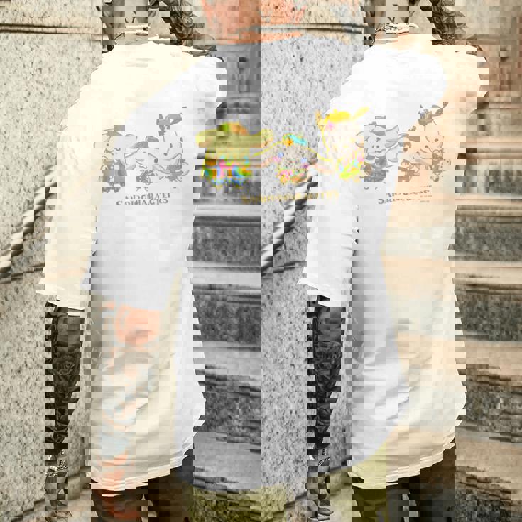 キッズ ポムポムプリン ポチャッコ シナモロール おはな メンズTシャツ バックプリント 彼への贈り物