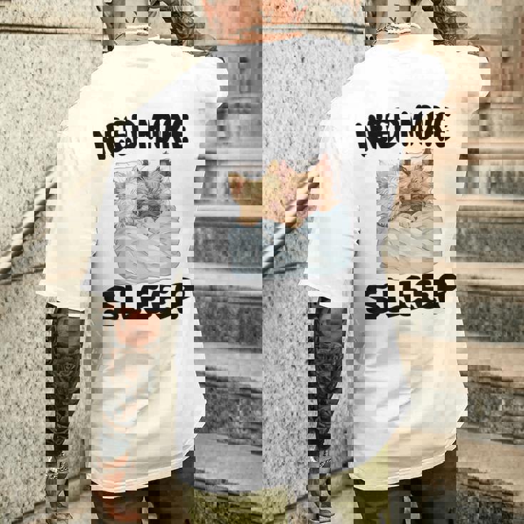 キュートなケアンテリア、睡眠用パジャマ、ナイトガウン。 メンズTシャツ バックプリント 彼への贈り物