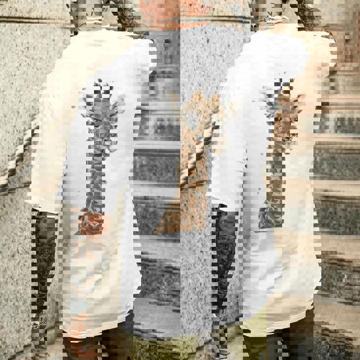 キリンtシャツ、キリンキッズ、キリンガール、キリン愛好家 メンズTシャツ バックプリント 彼への贈り物