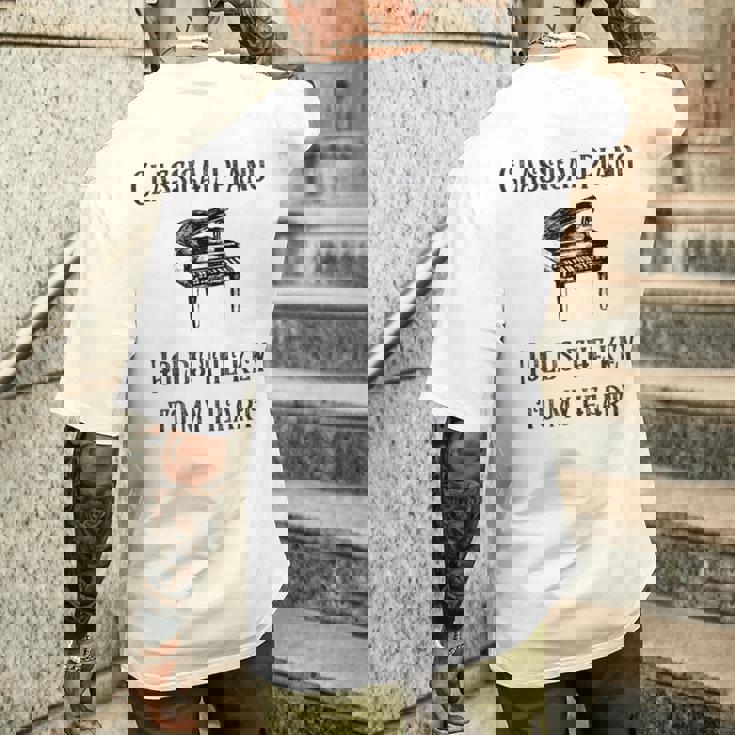 クラシックピアノ メンズTシャツ バックプリント 彼への贈り物