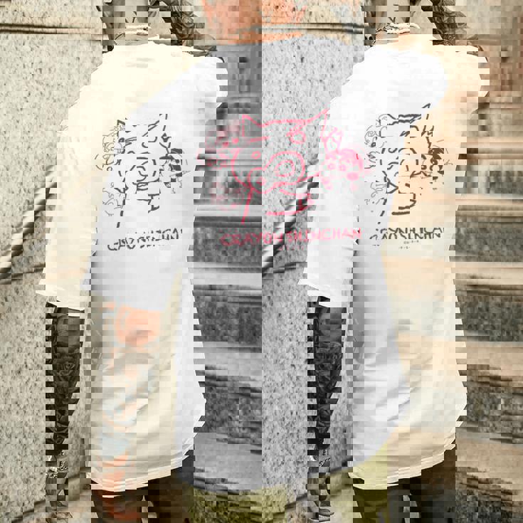 クレヨンしんちゃん ぶりぶりざえもん 落書き 長袖tシャツ メンズTシャツ バックプリント 彼への贈り物