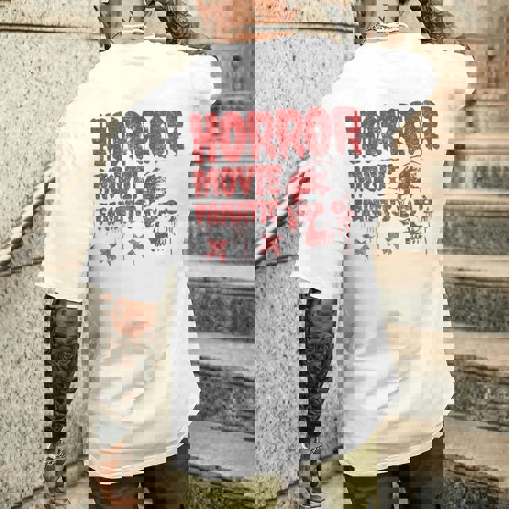 グランジー ダメージ加工 ホラー映画 ファン 赤 グラフィック 怖い頭蓋骨 長袖tシャツ メンズTシャツ バックプリント 彼への贈り物