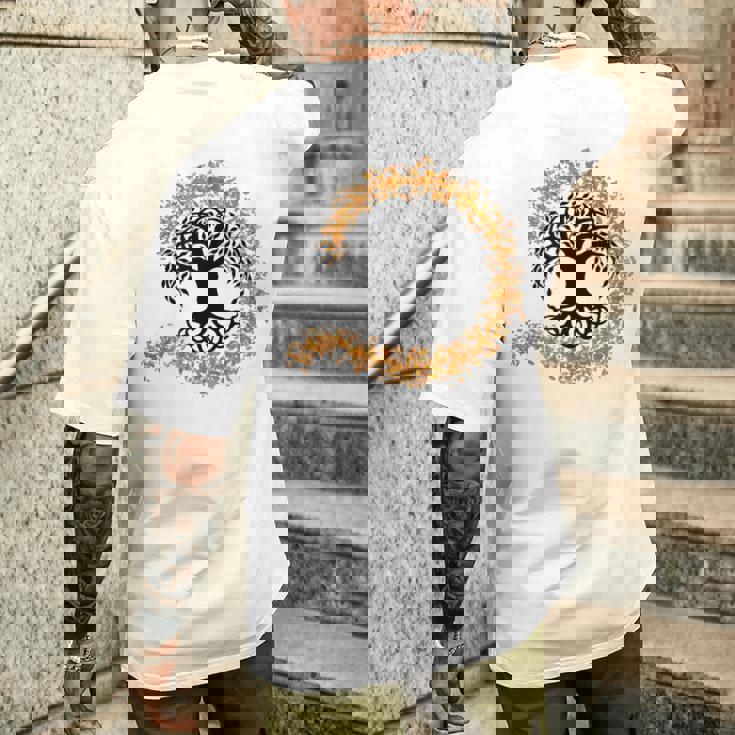 ケルトの木 メンズTシャツ バックプリント 彼への贈り物