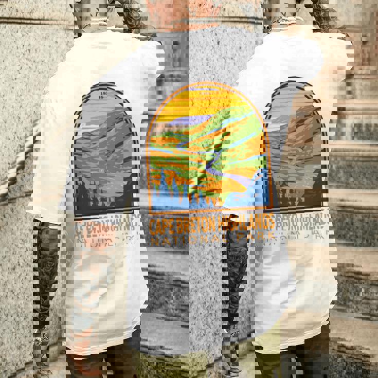 ケープブレトンハイランズ国立公園 カナダヴィンテージエンブレム 長袖tシャツ メンズTシャツ バックプリント 彼への贈り物