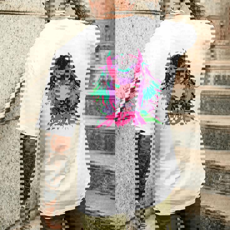 ゴシック アニメ 鬼 わいふ かわいい 日本 漫画 ヴェーパーウェア レトロ 長袖tシャツ メンズTシャツ バックプリント 彼への贈り物