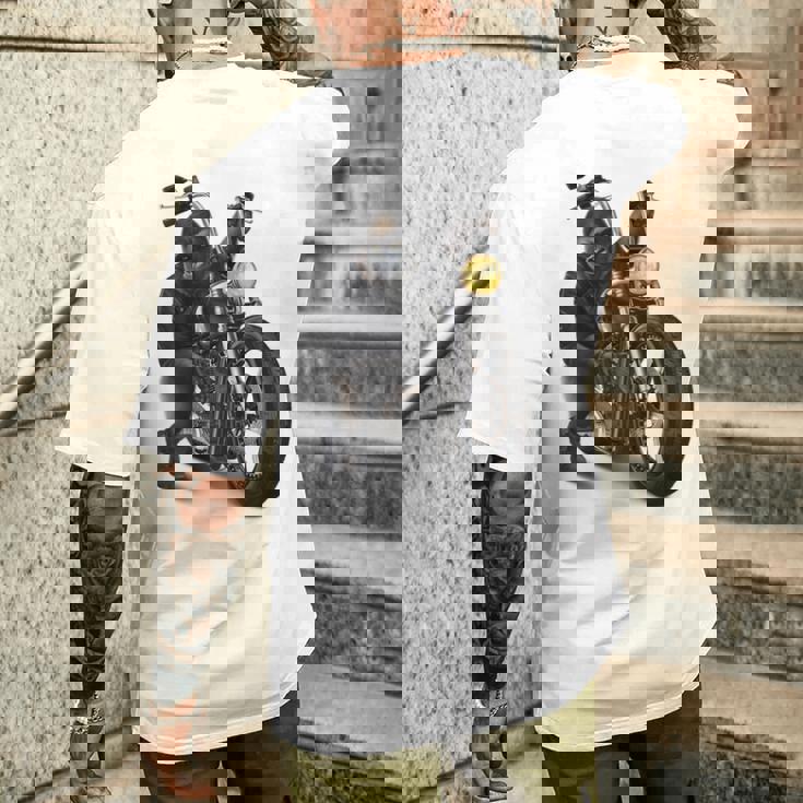 ゴリラ バイク バイカー メンズTシャツ バックプリント 彼への贈り物