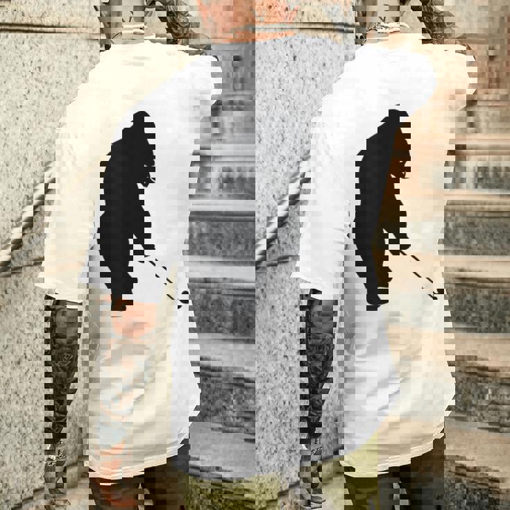 ゴリラゴルフシルエット メンズTシャツ バックプリント 彼への贈り物