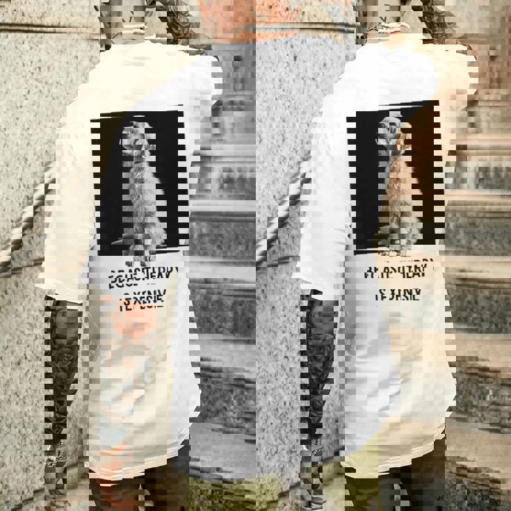 ゴールデンレトリーバー セラピー 、ゴールデンレトリーバー オーナーギフト メンズTシャツ バックプリント 彼への贈り物