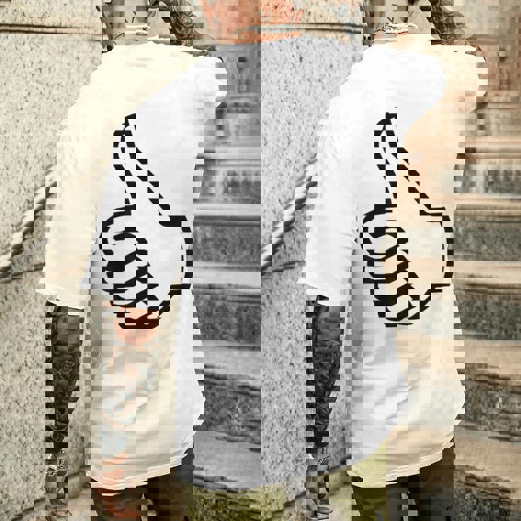 サムズアップ メンズTシャツ バックプリント 彼への贈り物