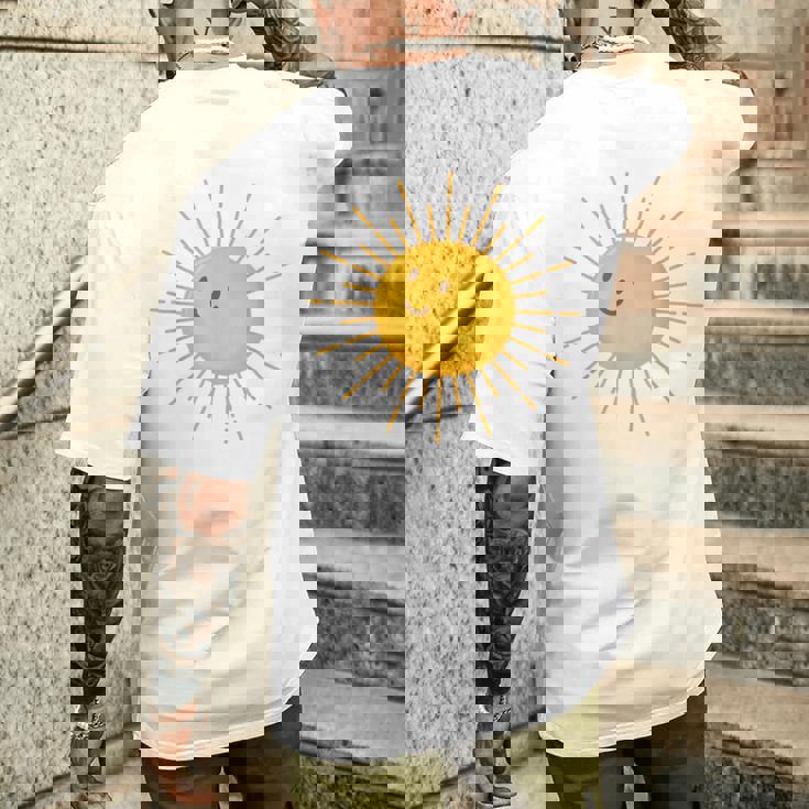 サンシャイン 晴れ 太陽 メンズTシャツ バックプリント 彼への贈り物