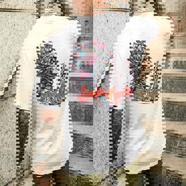 サンタ・ムエルテ カトリーナ カラベラ 長袖tシャツ メンズTシャツ バックプリント 彼への贈り物