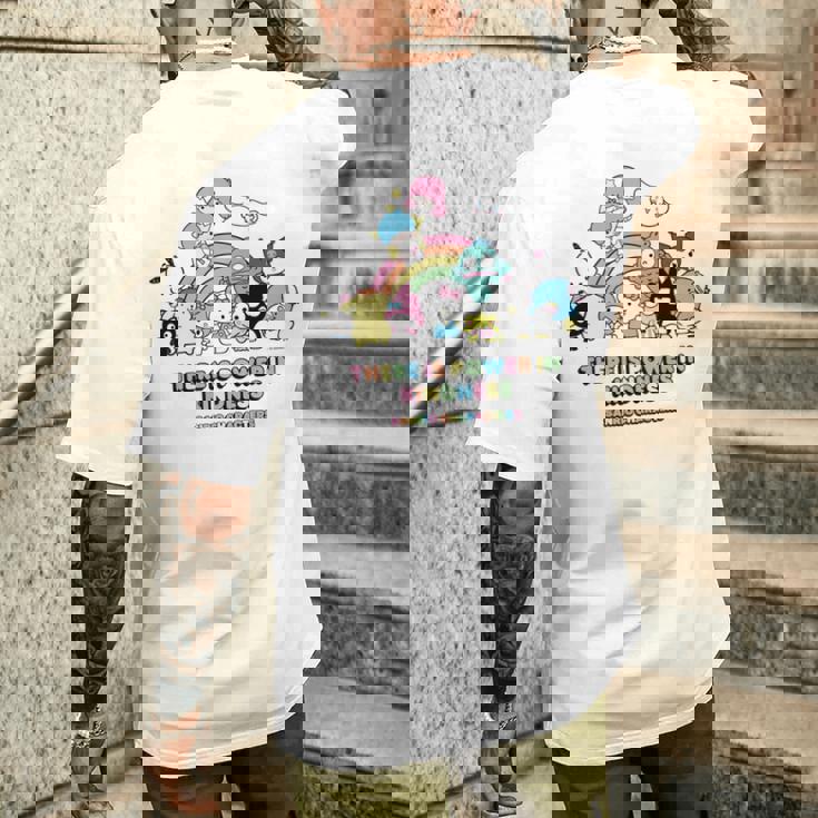 サンリオキャラクターズ Usデザイン レインボー 長袖tシャツ メンズTシャツ バックプリント 彼への贈り物