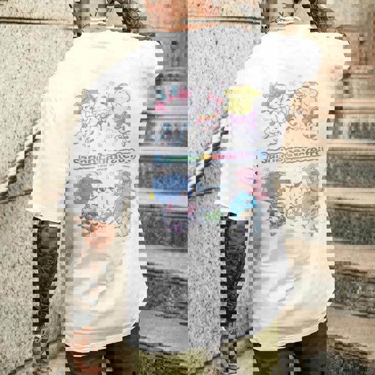 サンリオキャラクターズ サンリオキャラクター大賞デザイン 集合D メンズTシャツ バックプリント 彼への贈り物