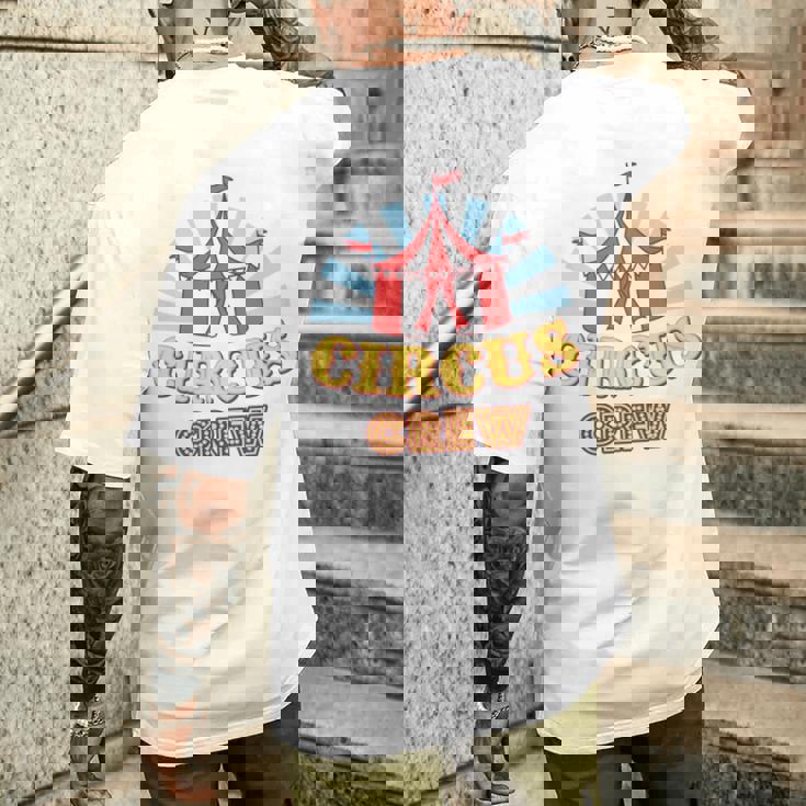 サーカスクルー–楽しいカラフルな大人&キッズグラフィックデザイン 長袖tシャツ メンズTシャツ バックプリント 彼への贈り物