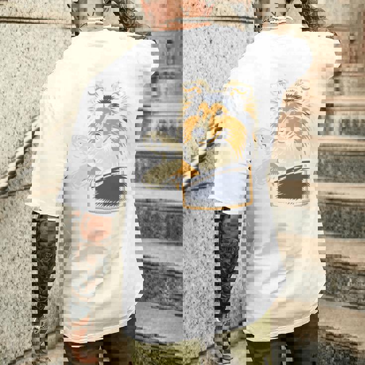 シェルティのグラフィック デザインを覗くかわいいシェットランド ・ シープドッグ 長袖tシャツ メンズTシャツ バックプリント 彼への贈り物