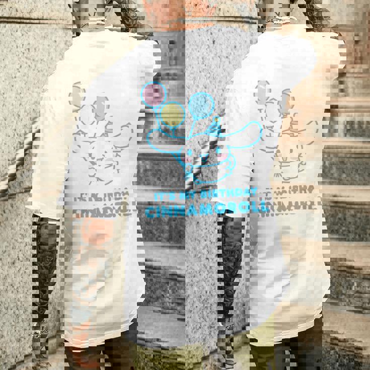 シナモロール It's My Birthday メンズTシャツ バックプリント 彼への贈り物