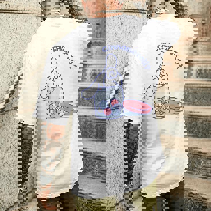 シナモロール ハイドアンドシーク メンズTシャツ バックプリント 彼への贈り物