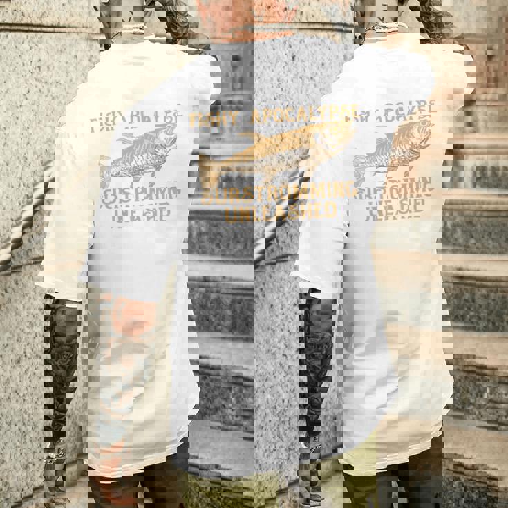 シュールストレミングの臭いゲロ魚チャレンジ 長袖tシャツ メンズTシャツ バックプリント 彼への贈り物