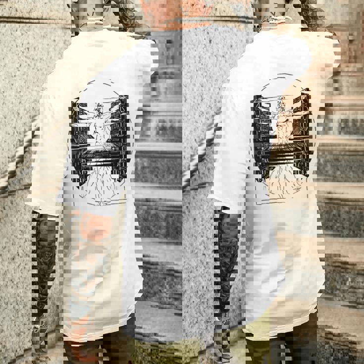 シンセサイザー シンセ テクノ 音楽 クール シンセサイザー メンズTシャツ バックプリント 彼への贈り物