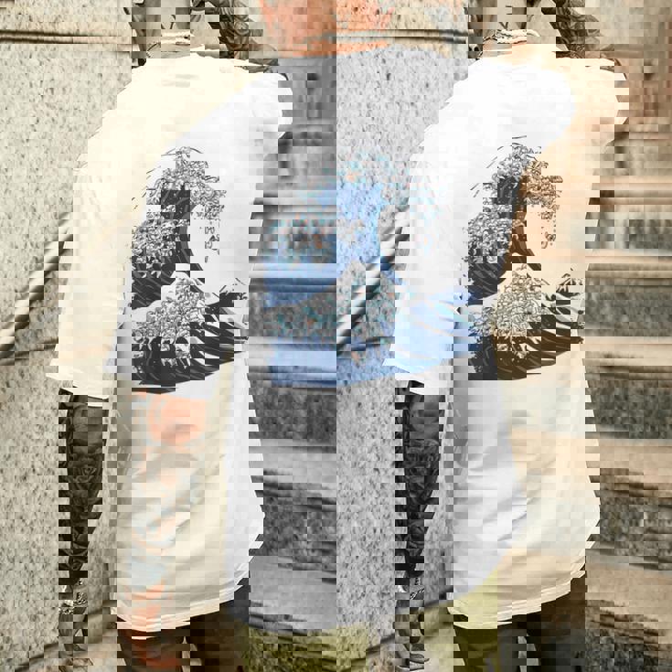 シーズーの偉大な波 メンズTシャツ バックプリント 彼への贈り物