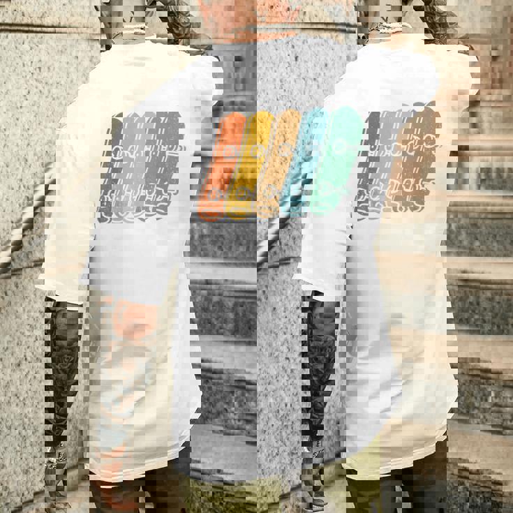 スケート スケーター スケートボード ビンテージ メンズTシャツ バックプリント 彼への贈り物