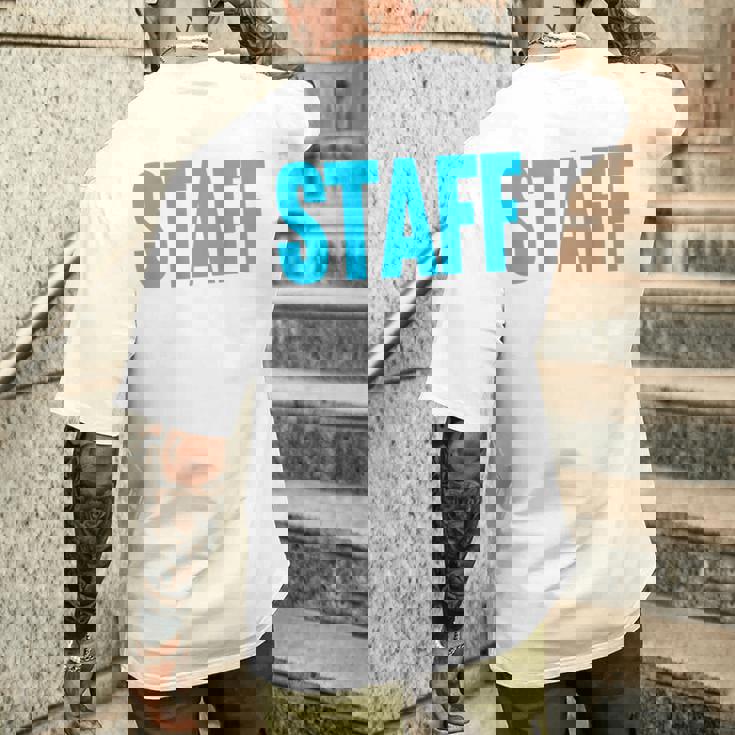 スタッフ イベント 衣装 クルー 音楽祭 バックプリント ワーカー メンズTシャツ バックプリント 彼への贈り物